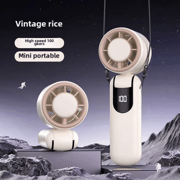Folding refrigeration high-speed portable fan
