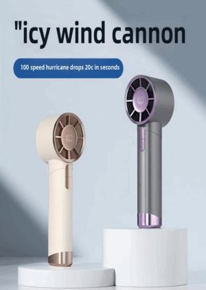 New handheld fan with 100 levels of high-speed outdoor charging, mini portable USB small fan