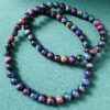 Colored tiger eye stone