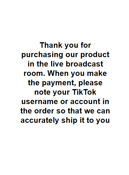 Purchase items in the live broadcast room