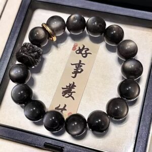 Obsidian bracelet
