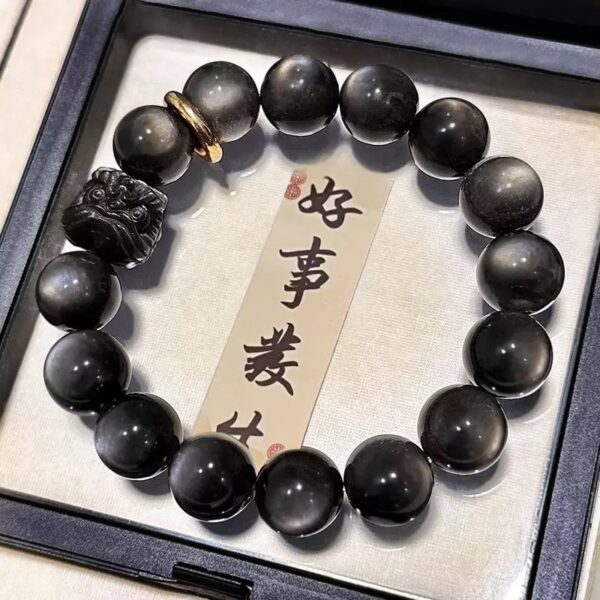 Obsidian bracelet